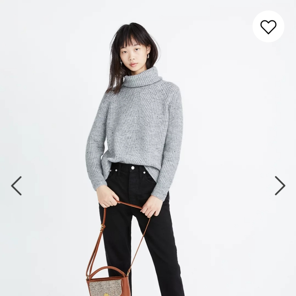 Madewell mercer turtleneck sweater in coziest yarn